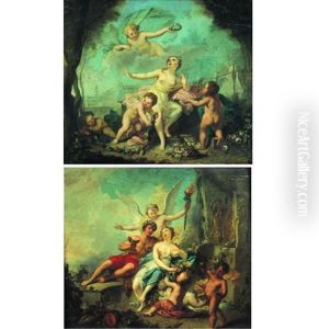 Bacchus Et Ariane (pair)