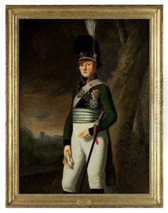 Kronprinz Ludwig Von Bayern, Der Spatere Konig Ludwig I, Als Oberst by Moritz Kellerhoven