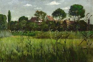 Blick Auf Ein Dorf by Paul Wilhelm Keller-Reutlingen