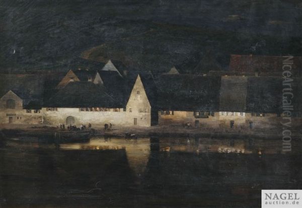 Abenddammerung (marktbreit A. Main) - view 1