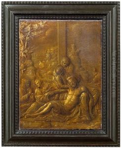 Beweinung Christi Unter Dem Kreuz by Jakob Kellner
