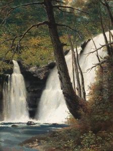 Raymonddskill Falls, Pike Co. Penn. by Miner Kilbourne Kellogg