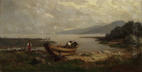 Seeufer Mit Fischerboot - view 1