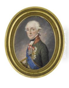 A Portrait Miniature Of Marshall Count Juwarow
