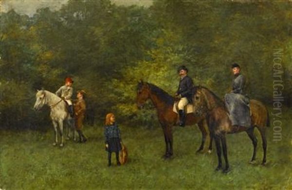 Setting Off For A Horse Ride - view 1