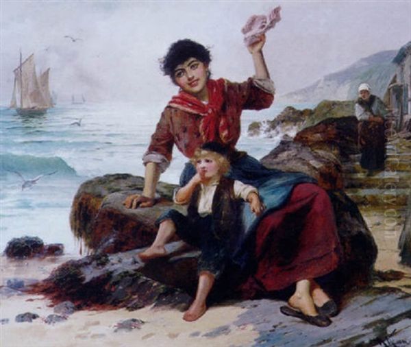 Femme De Marin Et Enfant - view 1