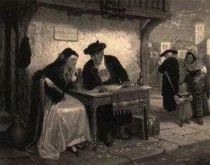The Letter Writer, Seville by Robert Kemm