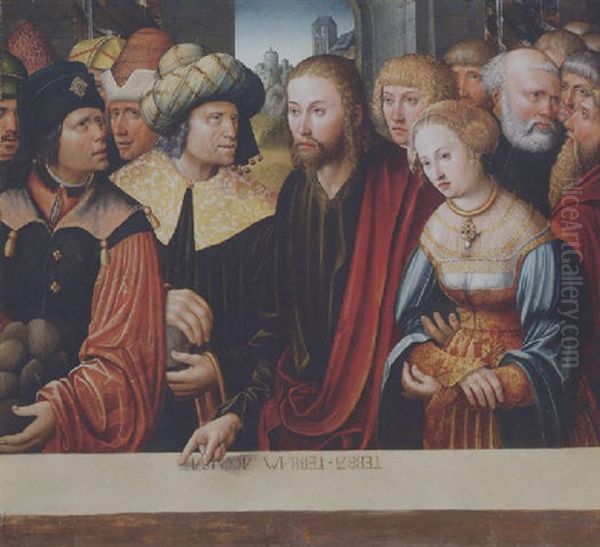 Christ And The Adultress - view 1