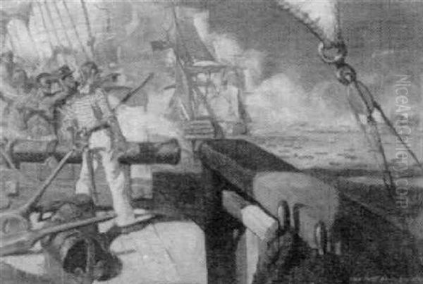 Pirate Fleet, Boats Going Ashore - view 1