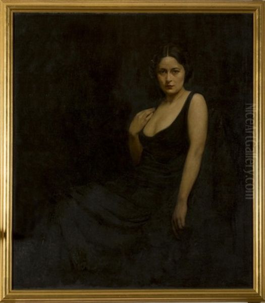 Portrait Of A Woman In Black - view 1