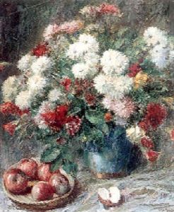 Still Life With Mums And Apples Still Life With Mums And Apples