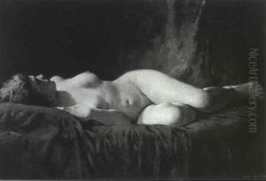 Reclining Nude by Geza Kende