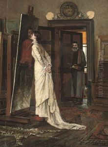 The Artist's Studio by Charles Napier Kennedy