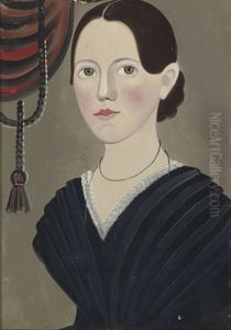 Portrait Of A Woman With Black Hair Portrait Of A Woman With Black Hair