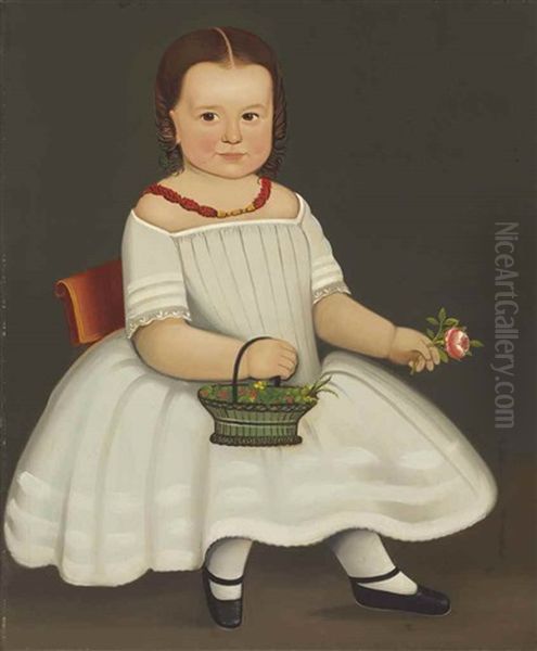 Portrait Of A Young Girl In A White Dress - view 1