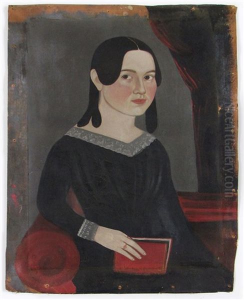 Untitled (portrait Of Girl Holding Red Book) - view 1