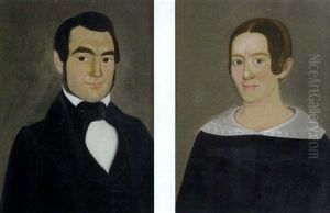 New England Portraits: Clark And Sarah (gardener) Swallow (pair) by William W. Kennedy