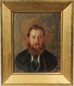 Portrait Of Red Bearded Man by Thomas Benjamin Kennington