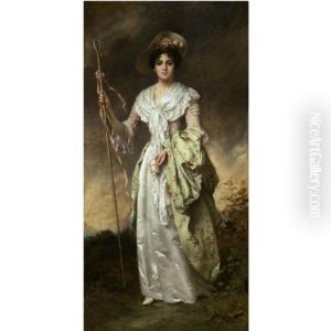 Shepherdess With Her Crook Shepherdess With Her Crook