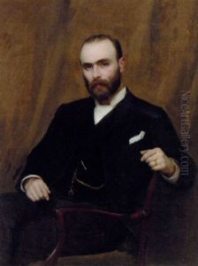 Portrait Of Alexander Garthside White In A Black Suit