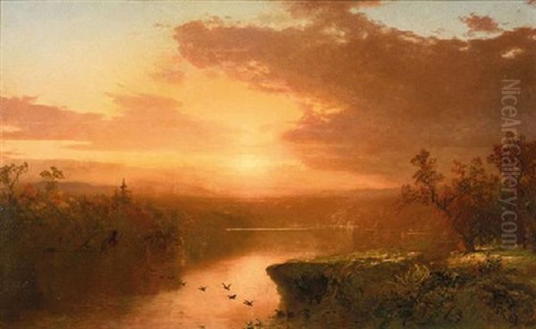 Sunset Over Lake George, 1867 - view 1