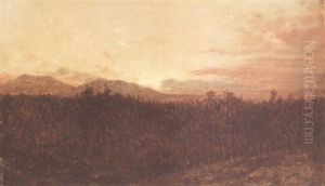 Sunset Over The Mountains by John Frederick Kensett