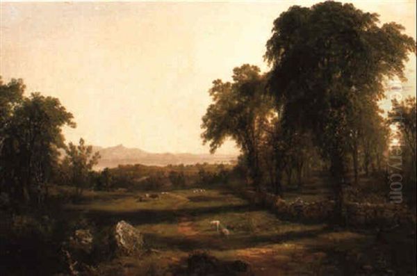 Path Over The Field, A Recollection Of The Hudson - view 1