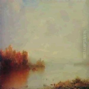 Mist Over The Lake by John Frederick Kensett