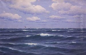 Segelboote Am Horizont by Carl Kenzler