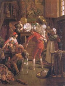Preparing For The Carnival by Ernest van den Kerckhove