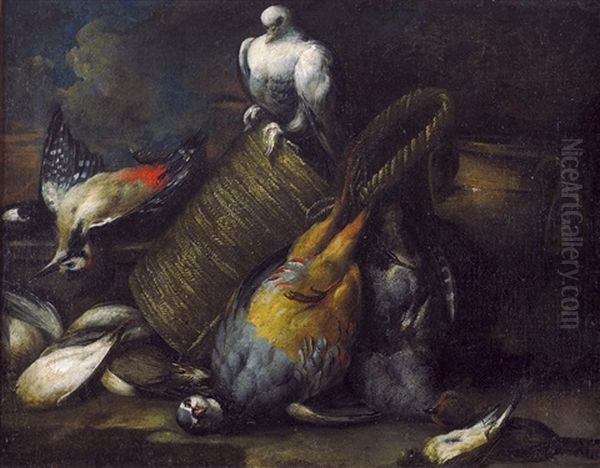 Jagdstillleben Mit Rebhuhn Und Anderem Federwild - view 1