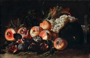 Stillleben Mit Pfirsichen, Trauben, Feigen Und Granatapfeln (allegorie Des Herbstes)