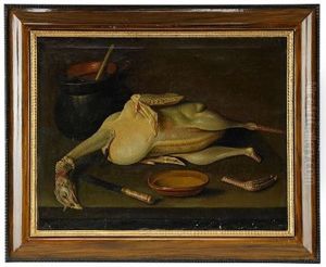 Stilleben Med Plockad Fagel by Jacob van der (Giacomo da Castello) Kerckhoven