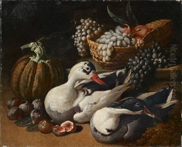 Fruchtestillleben Mit Enten - view 1