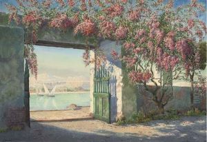 A Garden On The Banks Of The River Jordan