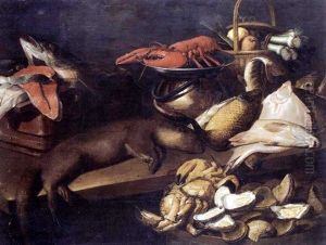 Nature Morte Au Homard Et A La Loutre