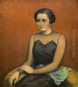 Portret Malirky N. A by Oldrich Kerhart