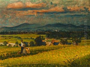 Landschaft In Der Umgebung Von Kromeriz (kremsier) by Oldrich Kerhart
