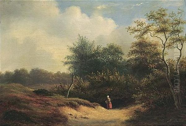 A Girl On A Country Lane - view 1
