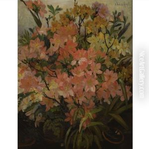 Hoekje Uit De Serre - Corner Of The Conservatory by Anna E. Kerling
