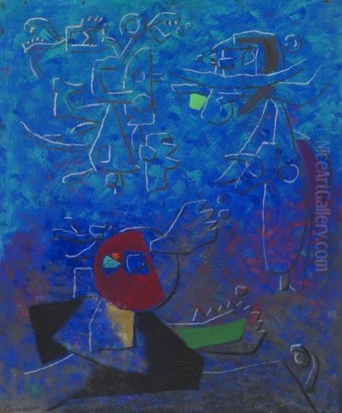 Nocturno Mit Rotem Segment. - view 1