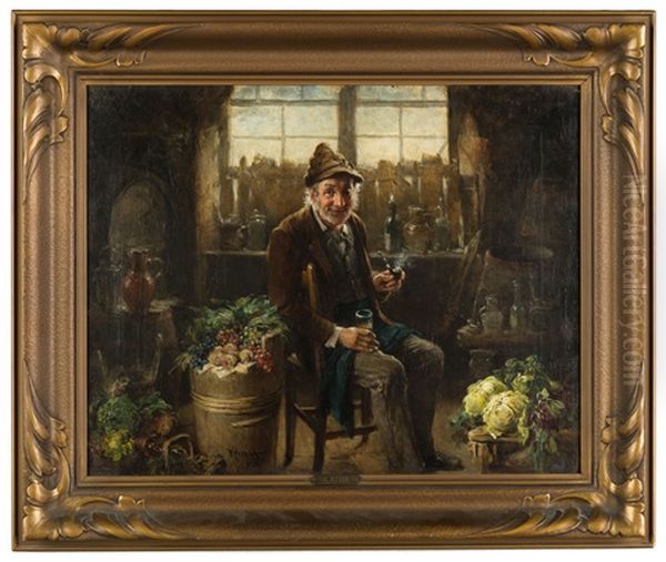 Gentleman Smoking Pipe - view 1