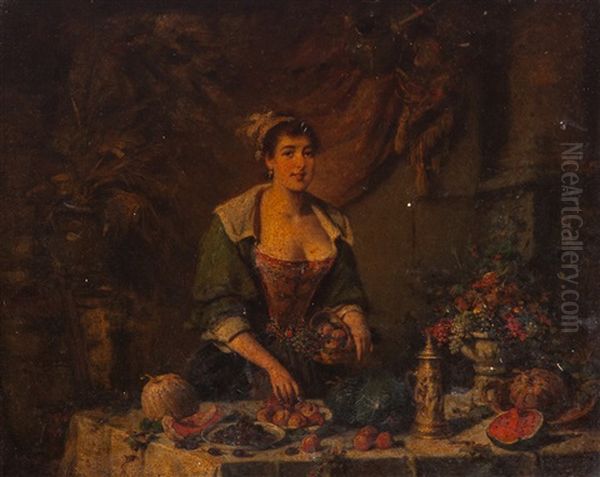 Woman At Table - view 1