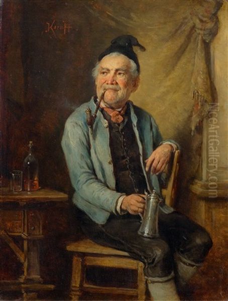 A Man With A Pipe - view 1