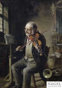 Violin Player In An Interior