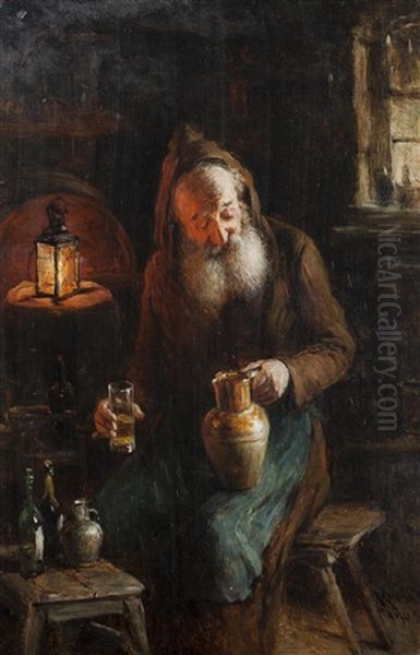 Man With Pitcher - view 1