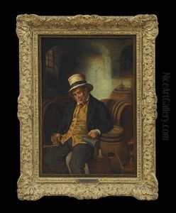 Man At Rest, In The Cellar by Hermann Kern