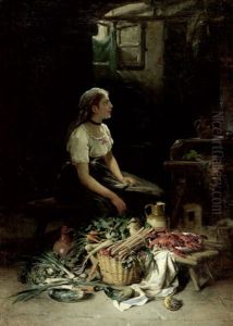Die Kuchenmagd by Hermann Kern