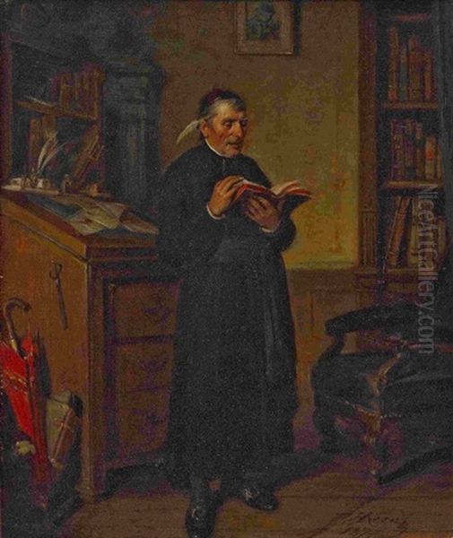 Dorfpfarrer In Der Bibliothek - view 1