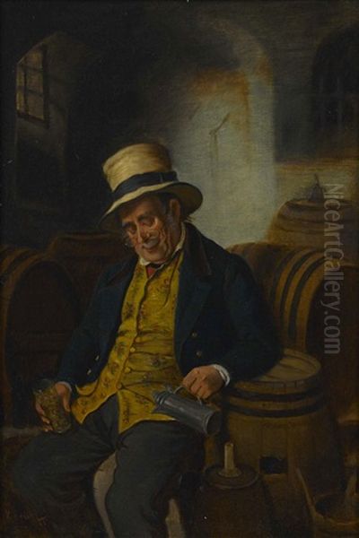 A Gentleman With A Letter And Token And A Man Holding A Tankard And A Glass (pair) - view 1